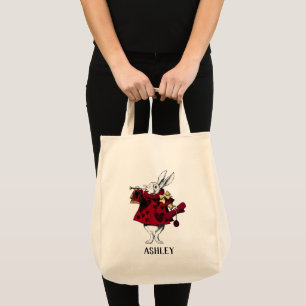 Bolso De Tela Garganta de Reinas de Conejo Blanco Personalizado