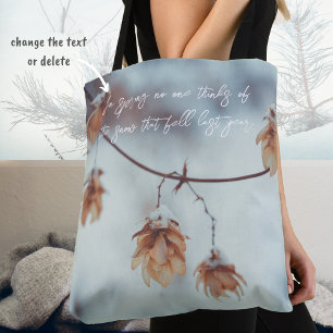 Bolso De Tela Garland seco y hueco de nieve