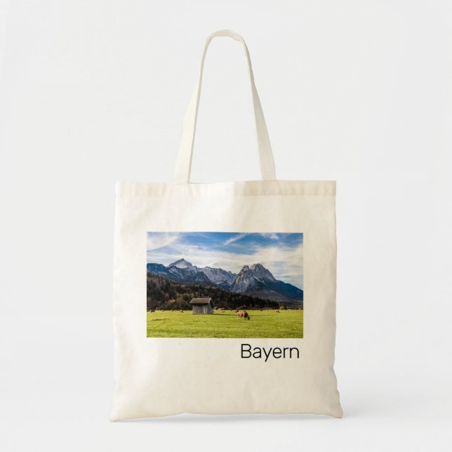 Bolso De Tela Garmisch Partenkirchen Alpes Bavaria Alemania (Frente)