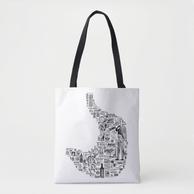 Bolso De Tela Gastroenterología de la vendimia - regalo gastroen (Anverso)