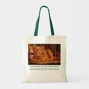 Bolso De Tela Gatito abisinio