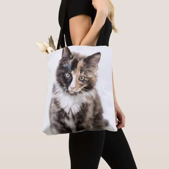 Bolso De Tela Gatito adorable del calicó (Detalle)