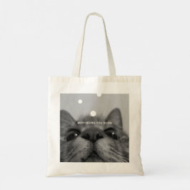 Bolso De Tela Gatito blanco y negro de 17 años
