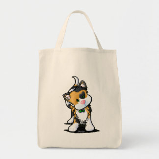Bolso De Tela Gatito Calico KiniArt