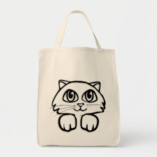 Bolso De Tela Gatito curioso