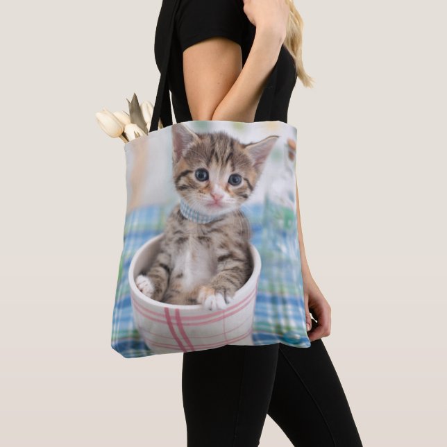 Bolso De Tela Gatito de Munchkin con la cinta bonita (Detalle)