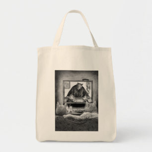 Bolso De Tela Gatito de observación del juez