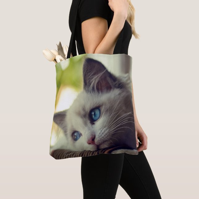 Bolso De Tela Gatito de Ragdoll (Detalle)