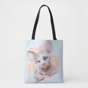 Bolso De Tela Gatito de Sphynx