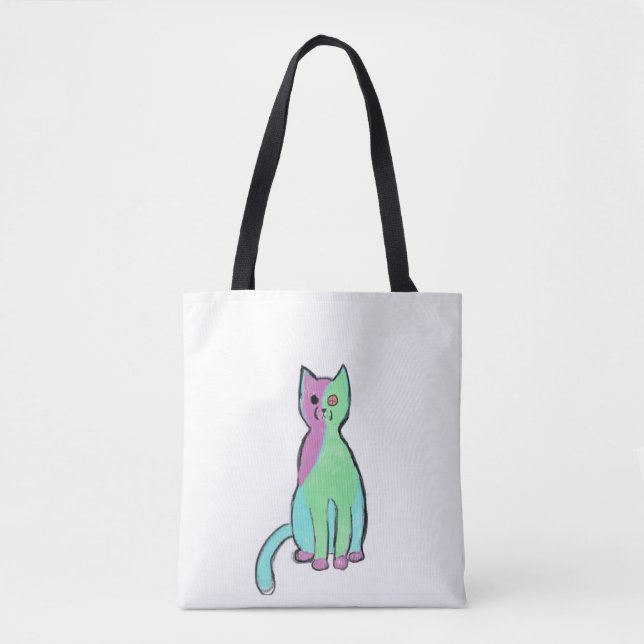 Bolso De Tela Gatito de Stitch (Anverso)