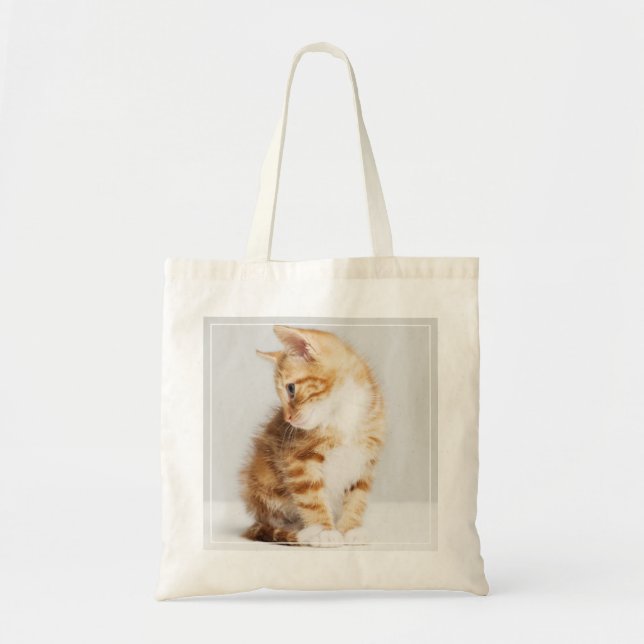 Bolso De Tela Gatito del jengibre (Frente)