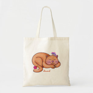Bolso De Tela Gatito dormido