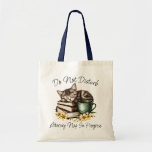 Bolso De Tela Gatito Dormido Gatito Precioso