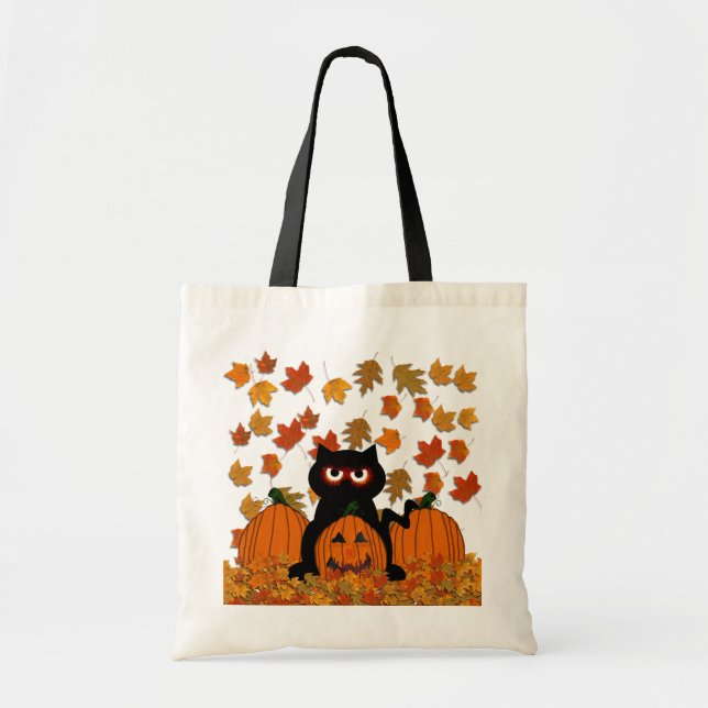 Bolso De Tela Gatito fantasmagórico (Frente)