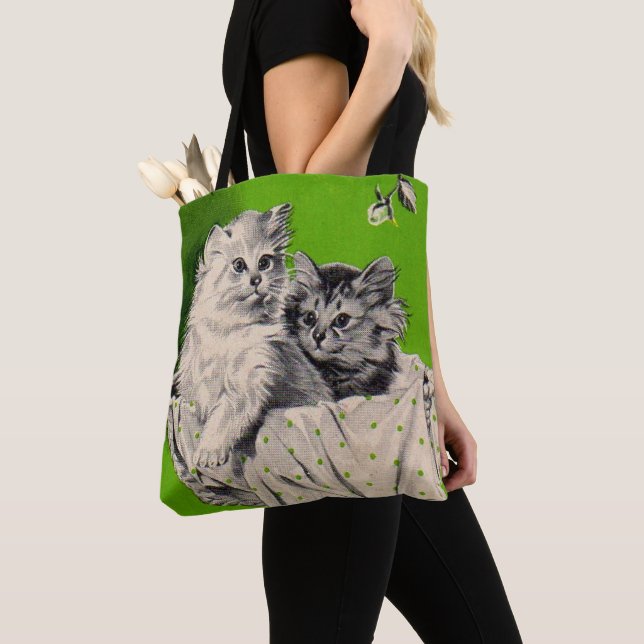 Bolso De Tela gatito grande (Detalle)