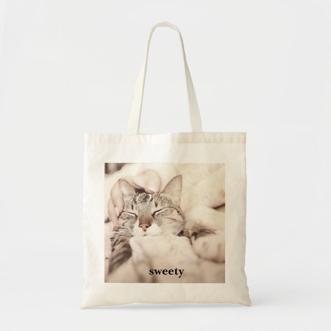 Bolso De Tela gatito más adorable (Frente)