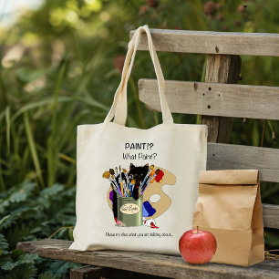 Bolso De Tela Gatito negro Tarro de pinceles Artista Gato Rosa