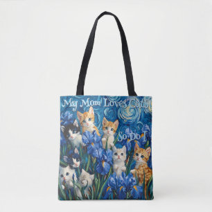 Bolso De Tela Gatitos bonitos en un ambiente de Iris Field Van G