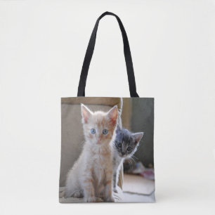 Bolso De Tela Gatitos curiosos