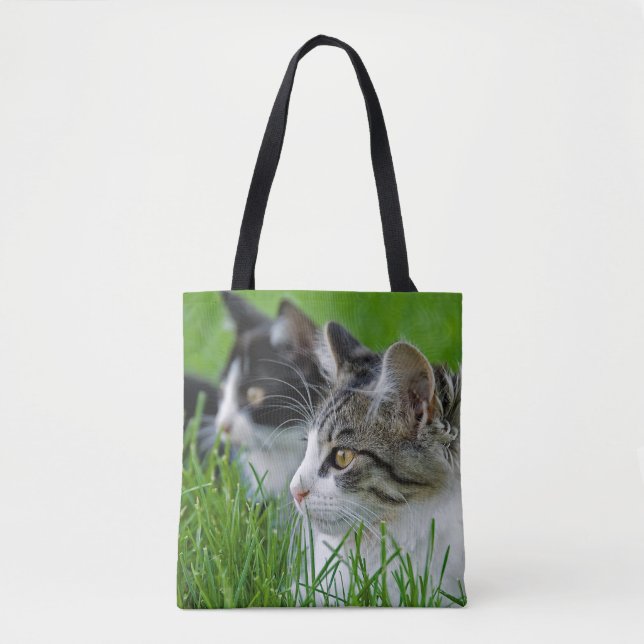 Bolso De Tela gatitos de césped (Anverso)