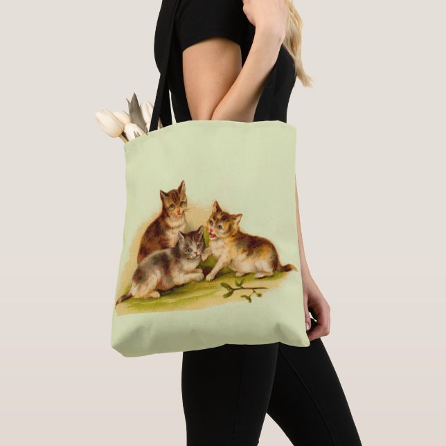 Bolso De Tela Gatitos de Victoria (Detalle)