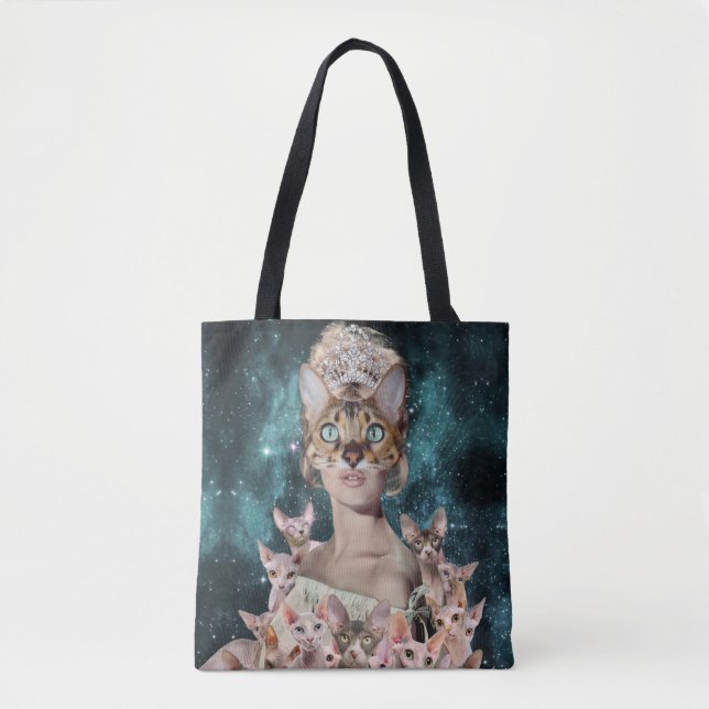 Bolso De Tela Gato (Anverso)