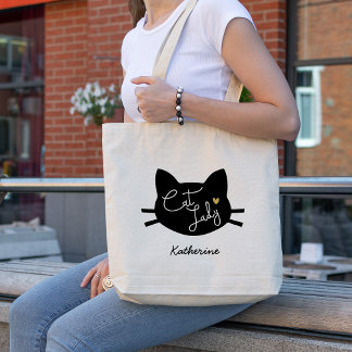 Bolso De Tela Gato