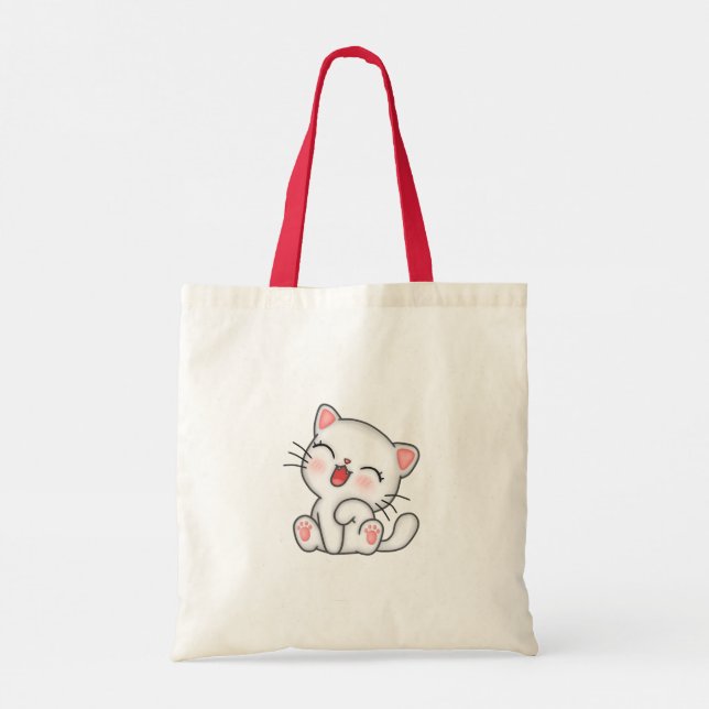 Bolso De Tela Gato (Reverso)