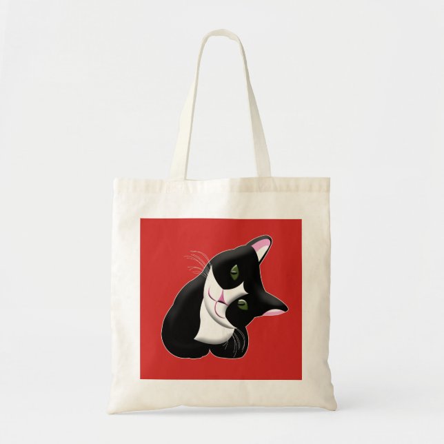 Bolso De Tela Gato (Frente)