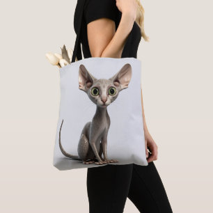 BOLSO DE TELA GATO ADORABLE GRADO SIN PELO