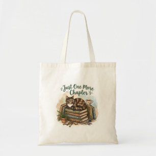 Bolso De Tela Gato Adorable Leyendo Libros Solo Un Capítulo Más