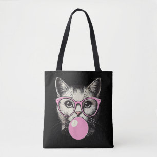 Bolso De Tela Gato Adorable para Mujeres Amantes Divertidas de l
