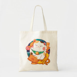 Bolso De Tela Gato afortunado