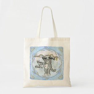 Bolso De Tela Gato Aguanta Allí