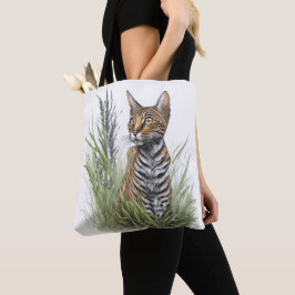 Bolso De Tela Gato Bengal
