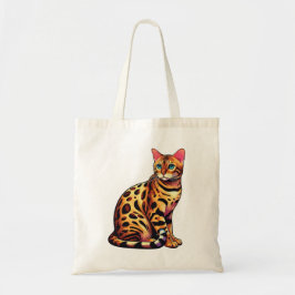 Bolso De Tela Gato Bengalí