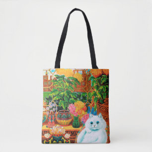 Bolso De Tela Gato botánico, Louis Wain
