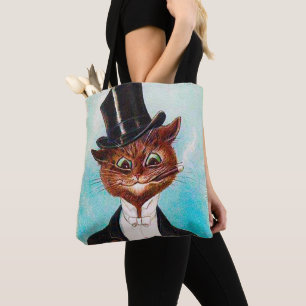 Bolso De Tela Gato Caballero, Louis Wain