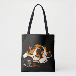 Bolso De Tela Gato Calico Gruñón - Habló el Café