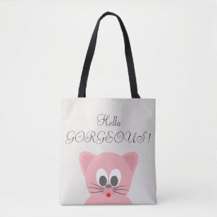 Bolso De Tela Gato caprichoso y fantástico Brillante-Hola Precio