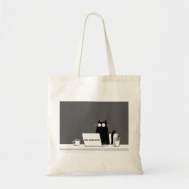 Bolso De Tela Gato con cero motivación – Divertida caricatura de