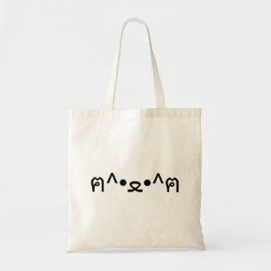 Bolso De Tela Gato con patas ฅ^・・E^ฅ Kaomoji Japonés