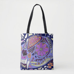Bolso De Tela Gato con patrones coloridos