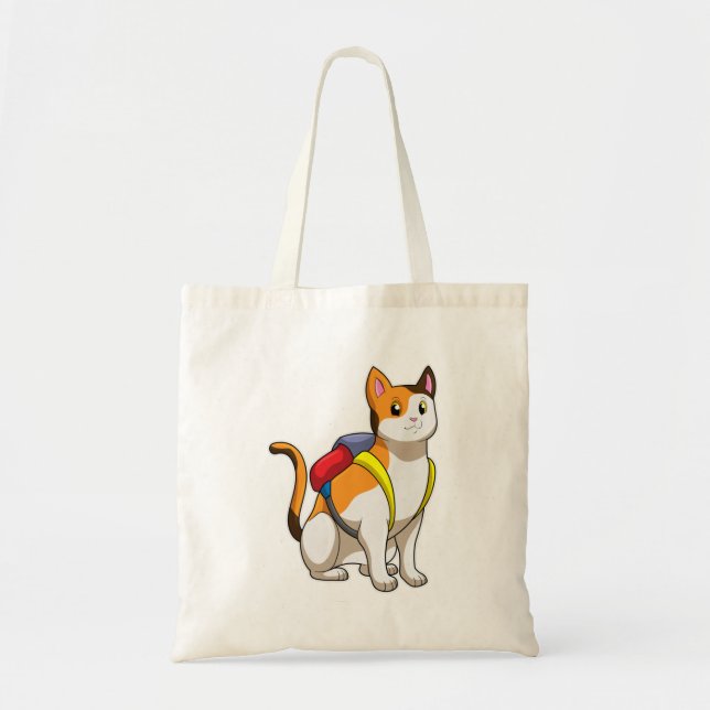 Bolso De Tela Gato con Satchel (Frente)
