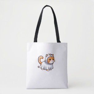 Bolso De Tela Gato con traje fantasma para Halloween
