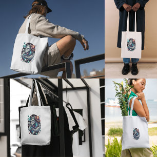 Bolso De Tela Gato cósmico A Aventura Celeste