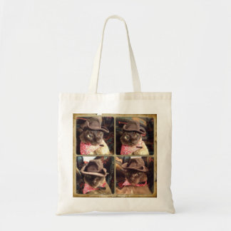 Bolso De Tela Gato Cowboy, 4 vistas