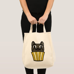 Bolso De Tela Gato Cupcake Peekaboo