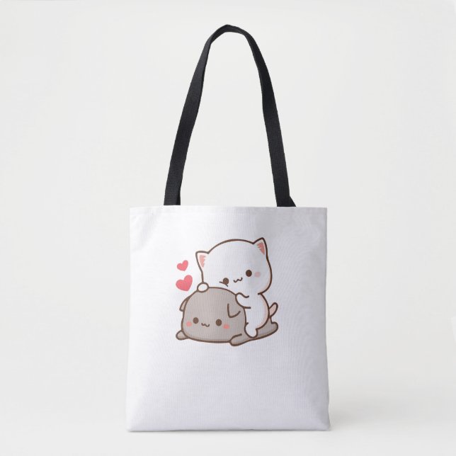 Bolso De Tela Gato cutáneo mochi (Anverso)