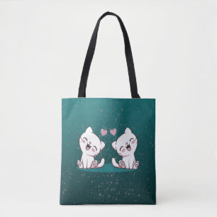 BOLSO DE TELA GATO CUTE KAWAII